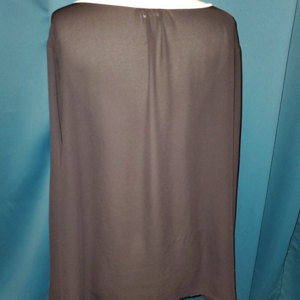 Black almost sheer Open- Flutter sleeve Top 2xl - Picture 5 of 7